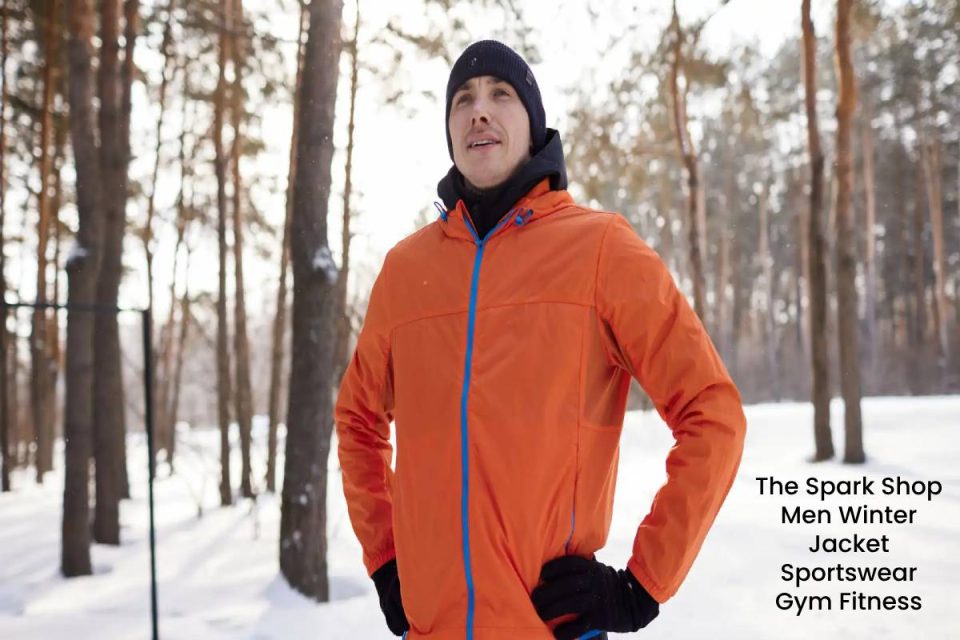 The Spark Shop Men Winter Jacket Sportswear Gym Fitness